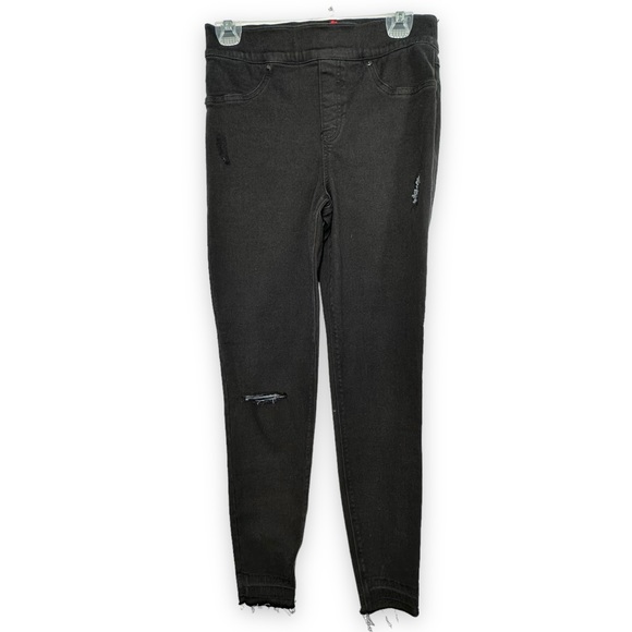 SPANX Vintage Distressed Ankle Skinny Jeans Vintage Black Women's Size M (6-8) - Picture 1 of 10
